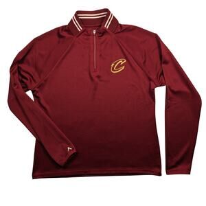Antigua NBA Cleveland Cavaliers Women's Medium Quarter zip Athletic NWT $109